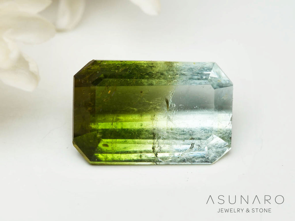 バイカラートルマリン 　エメラルドカット　アフガニスタン産 　1.30ct【250205-2749】