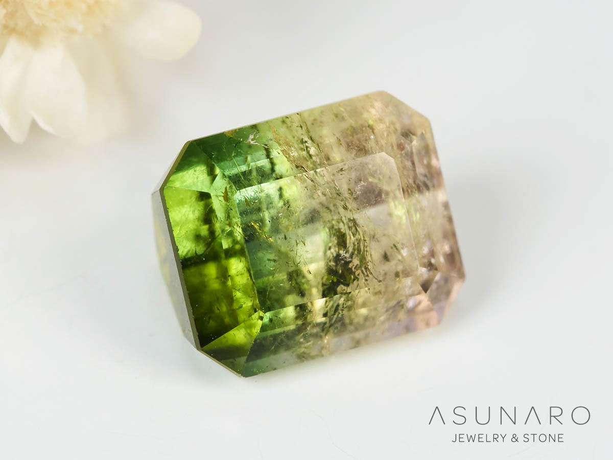 バイカラートルマリン 　エメラルドカット　アフガニスタン産 　2.38ct【250205-2751】