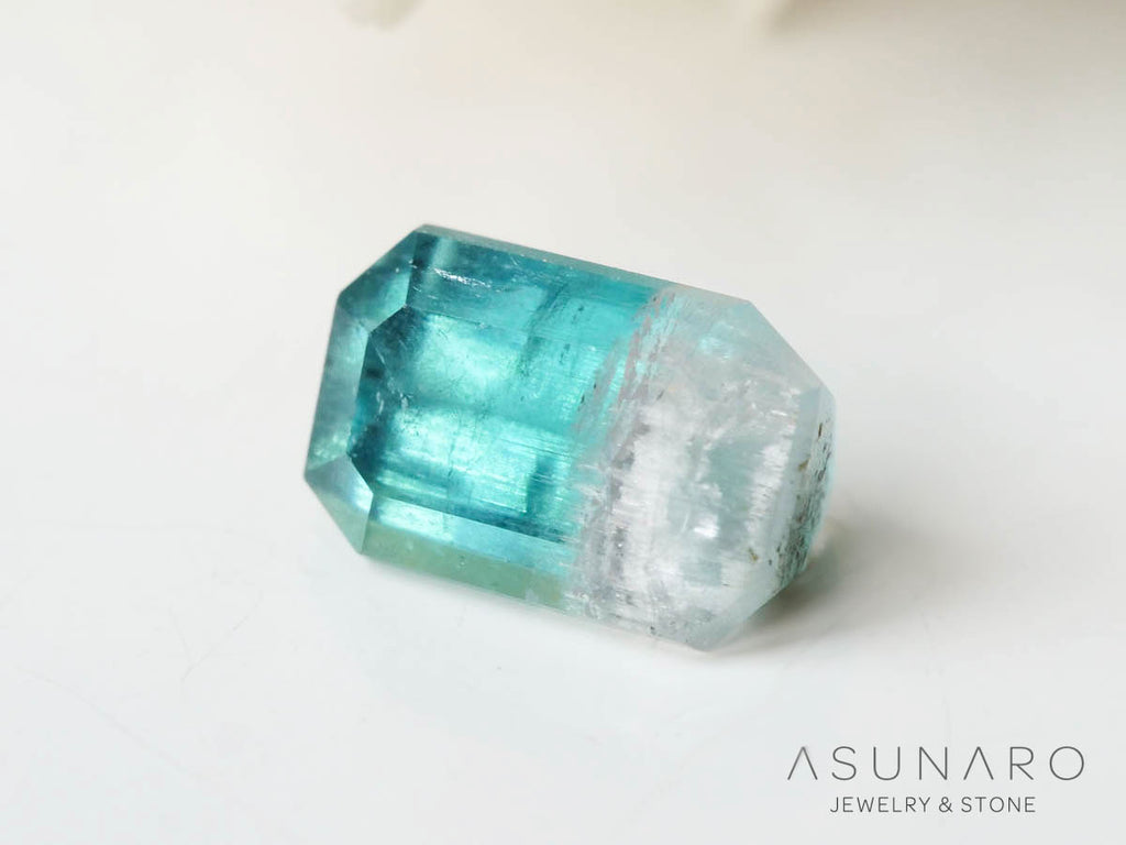 バイカラートルマリン 　エメラルドカット　アフガニスタン産 　0.36ct【250205-2756】