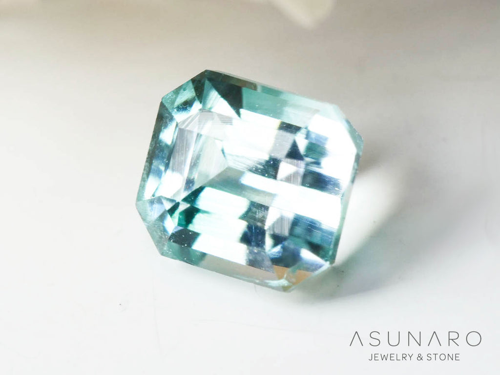 バイカラートルマリン 　エメラルドカット　アフガニスタン産 　0.46ct【250205-2757】