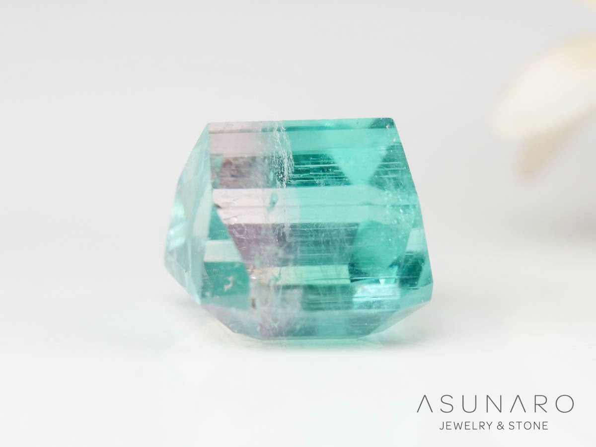 バイカラートルマリン 　エメラルドカット　アフガニスタン産 　0.79ct【250205-2758】