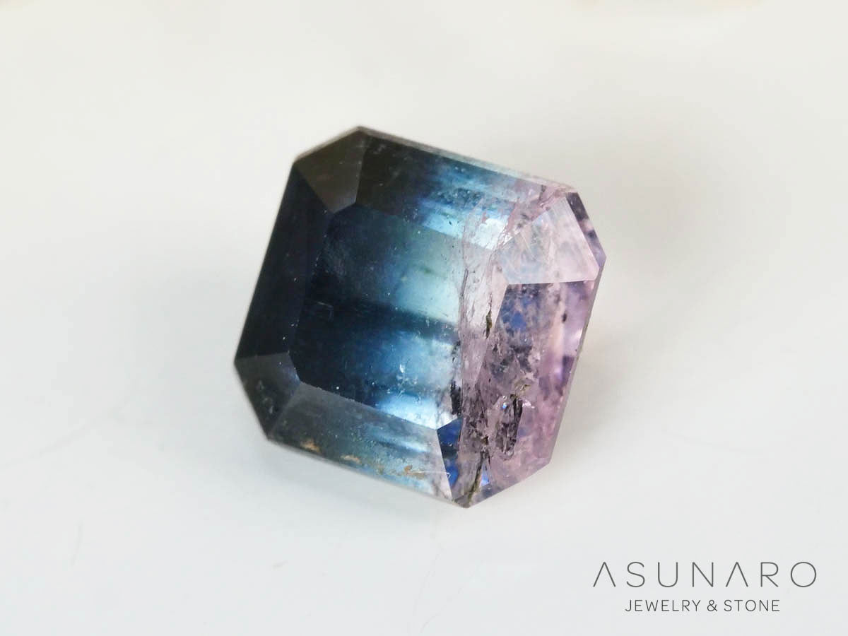 バイカラートルマリン 　エメラルドカット　アフガニスタン産 　0.31ct【250205-2762】