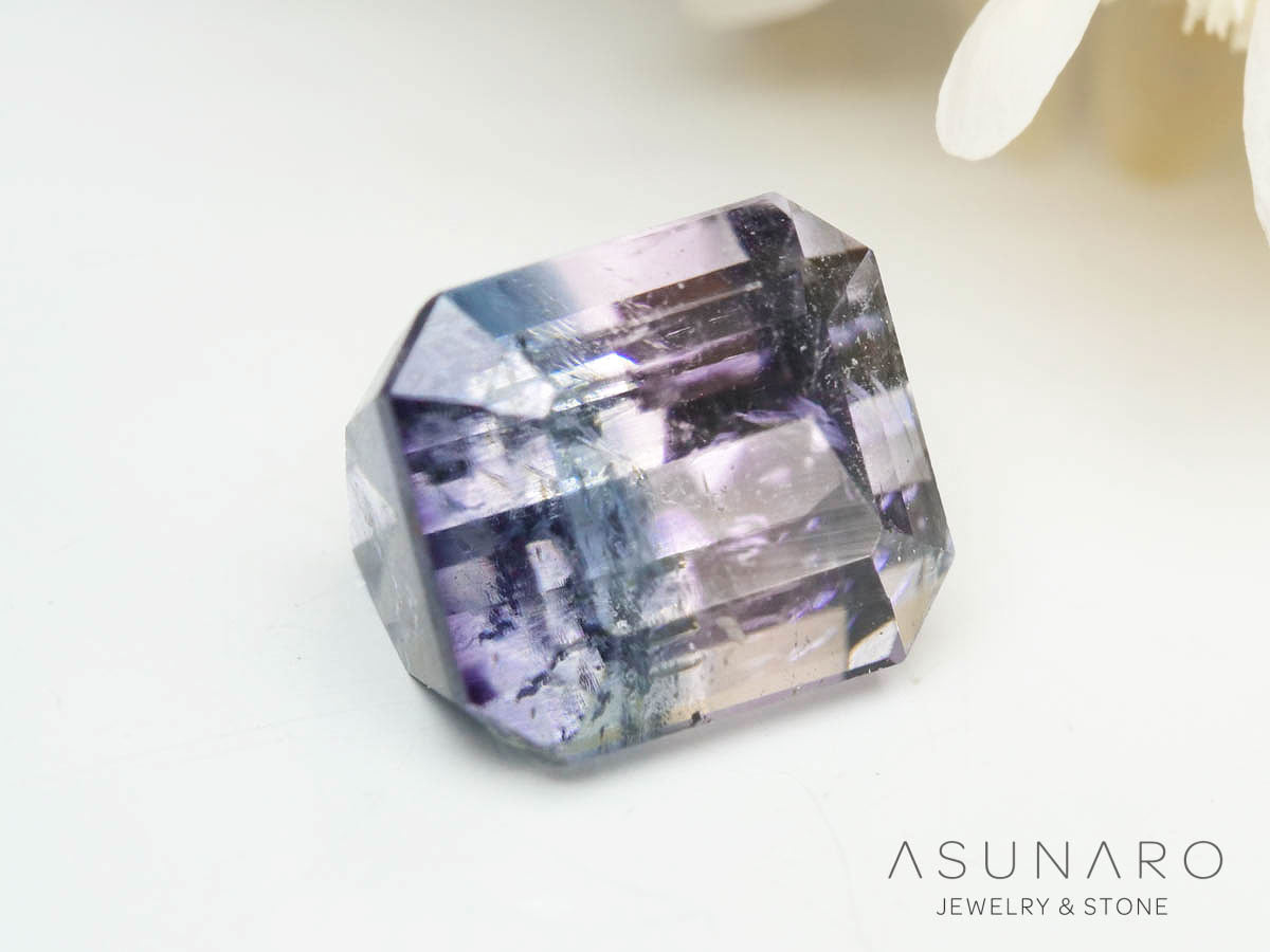バイカラートルマリン 　エメラルドカット　アフガニスタン産 　0.92ct【250205-2763】