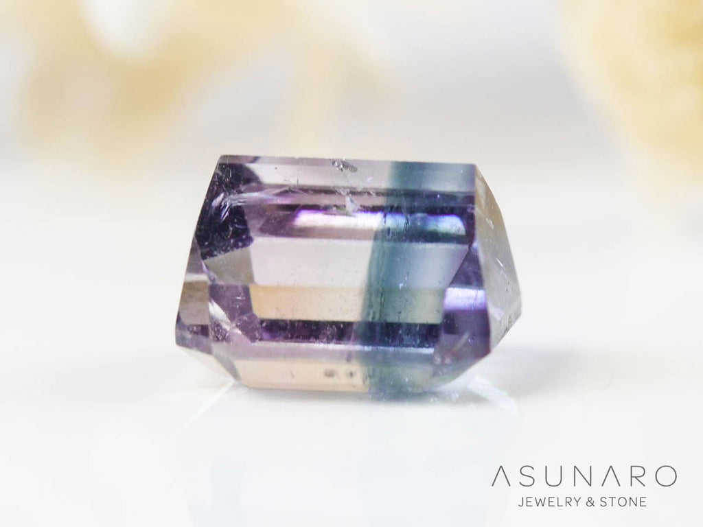 バイカラートルマリン 　エメラルドカット　アフガニスタン産 　0.92ct【250205-2763】