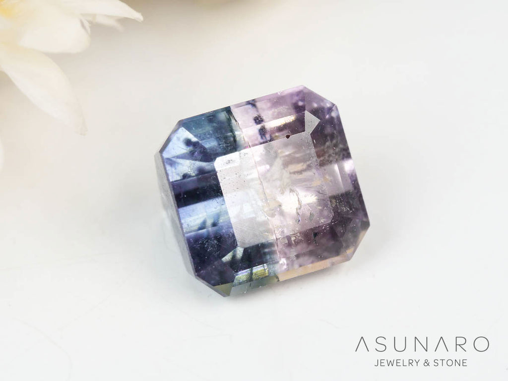 バイカラートルマリン 　エメラルドカット　アフガニスタン産 　0.93ct【250205-2764】