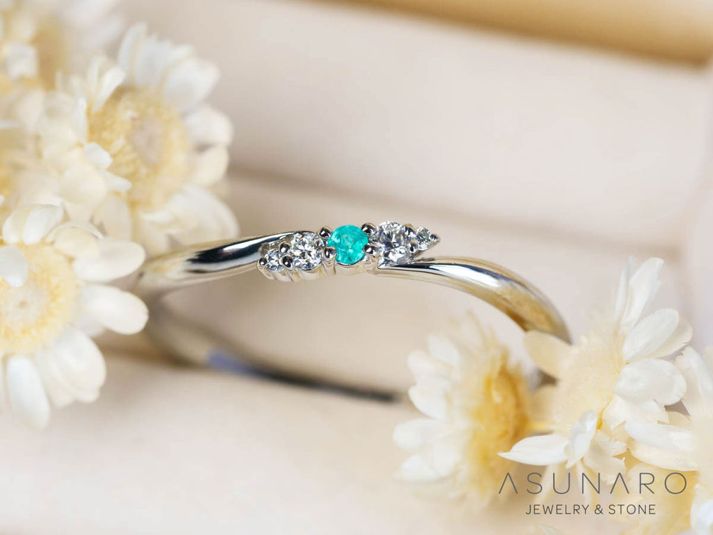 【お仕立て用】空枠番号：ASU-2　リング枠【オーダージュエリー用】