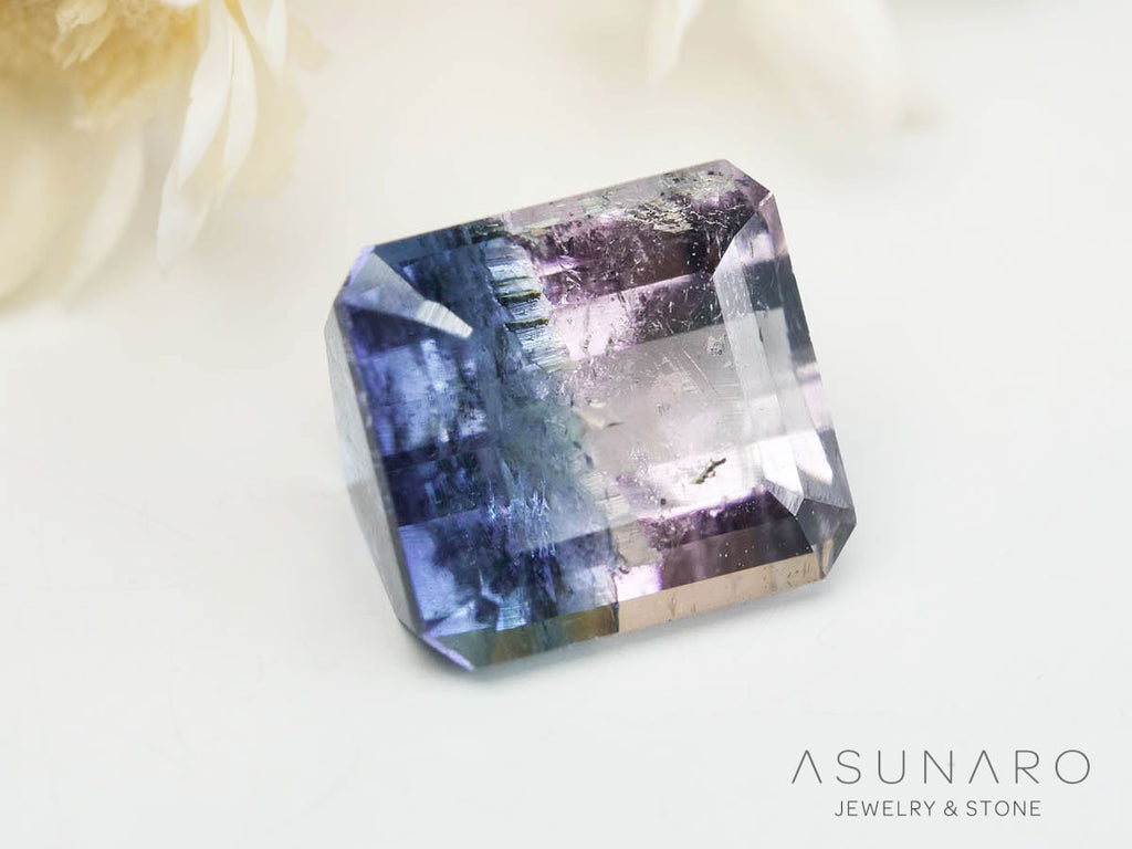 バイカラートルマリン 　エメラルドカット　アフガニスタン産 　1.22ct【250205-2765】