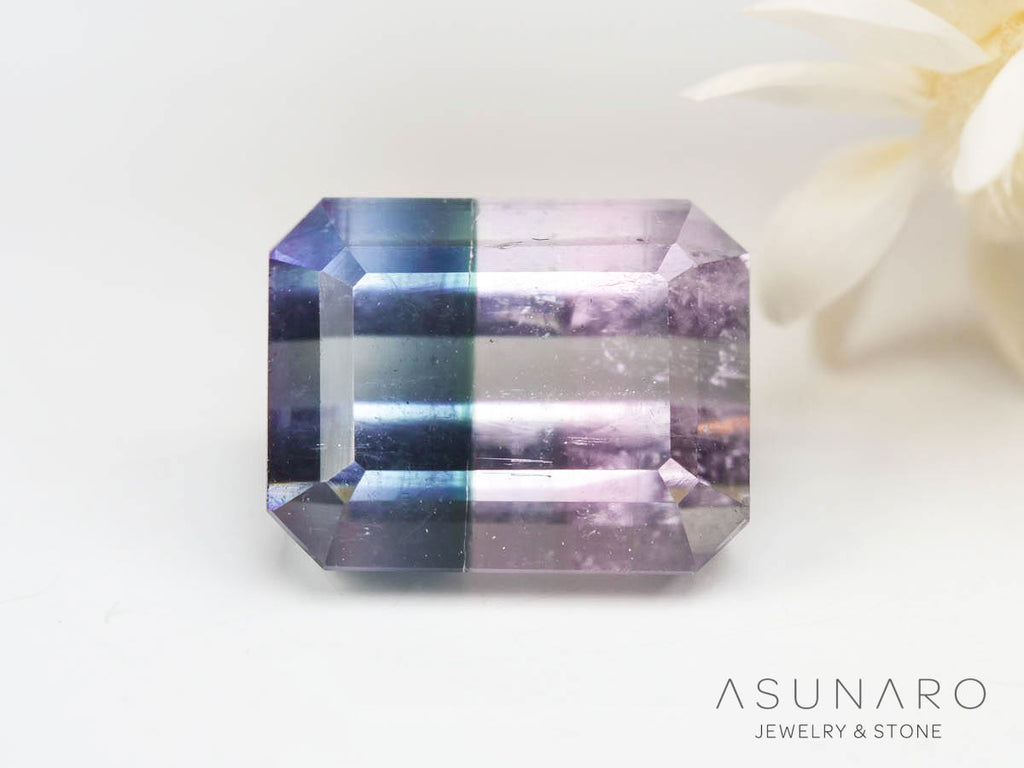 バイカラートルマリン 　エメラルドカット　アフガニスタン産 　1.40ct【250205-2766】