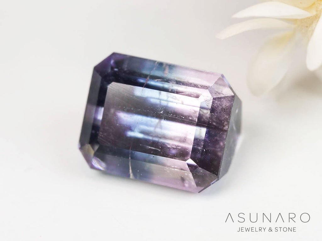 バイカラートルマリン 　エメラルドカット　アフガニスタン産 　1.40ct【250205-2766】