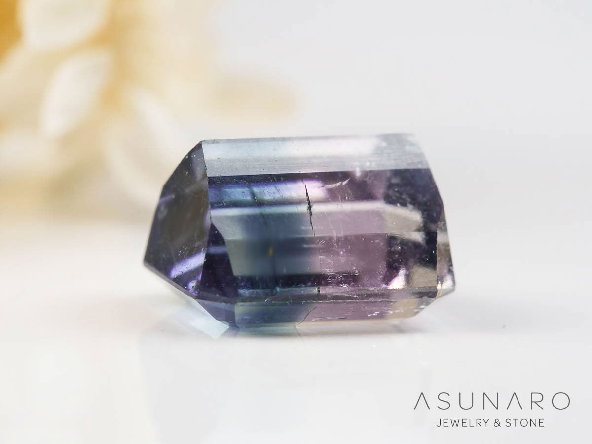バイカラートルマリン 　エメラルドカット　アフガニスタン産 　1.40ct【250205-2766】