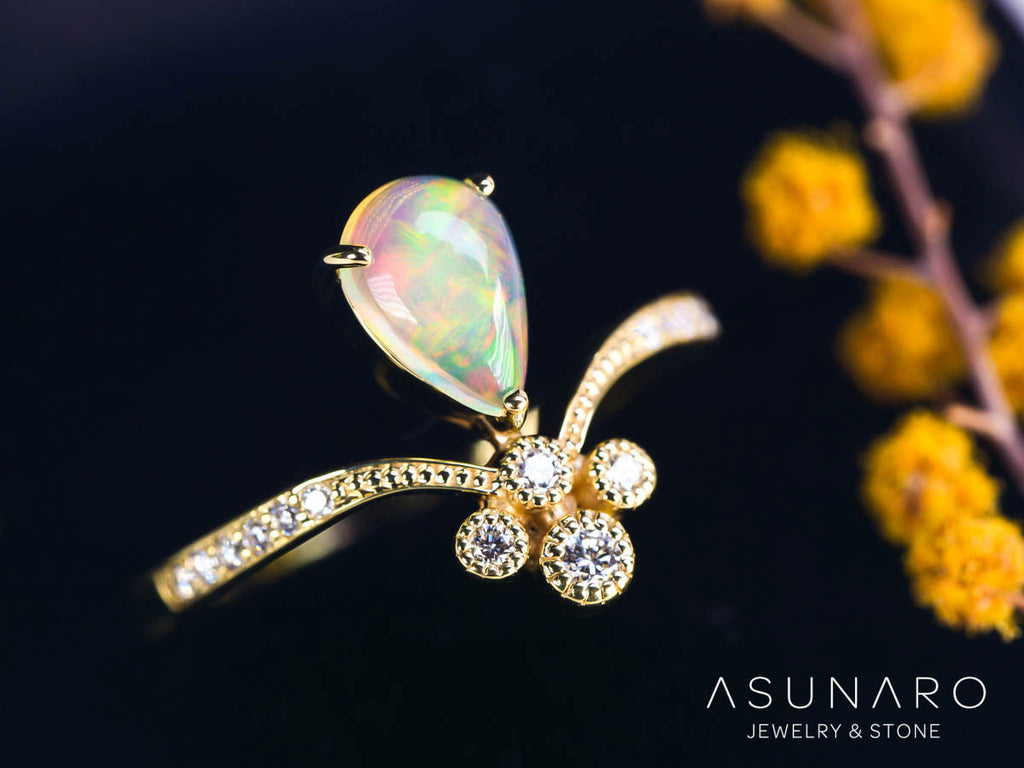 【お仕立て用】空枠番号：4107C リング枠　V字枠【オーダージュエリー用】