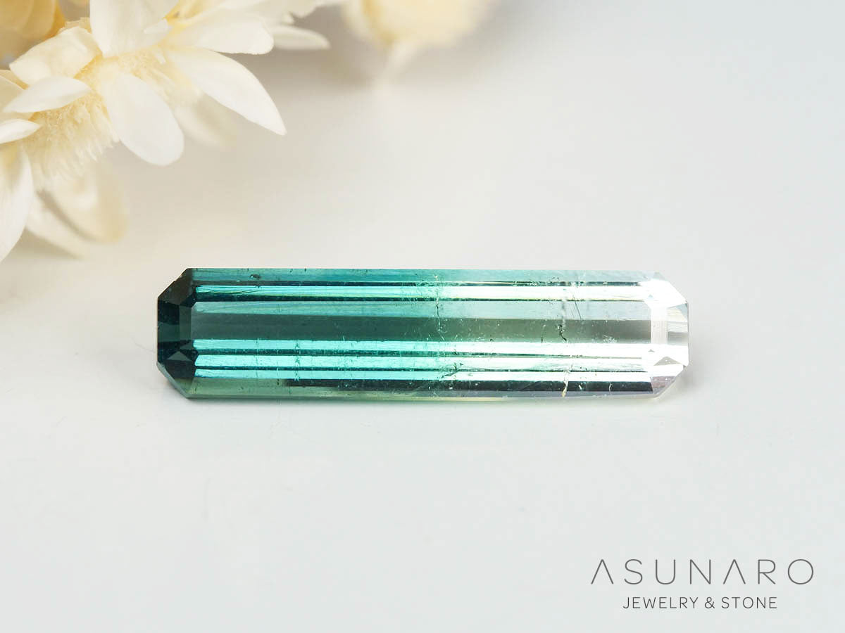 バイカラートルマリン 　エメラルドカット　アフガニスタン産 　1.10ct【250205-2767】