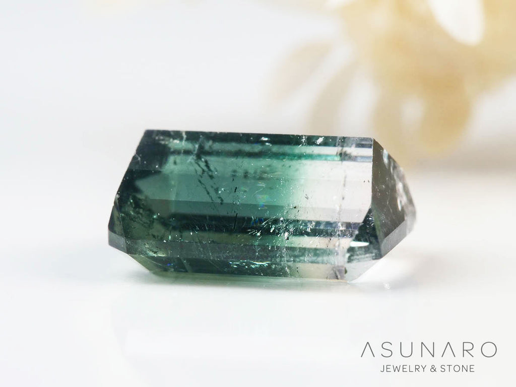 バイカラートルマリン 　エメラルドカット　アフガニスタン産 　1.63ct【250205-2768】