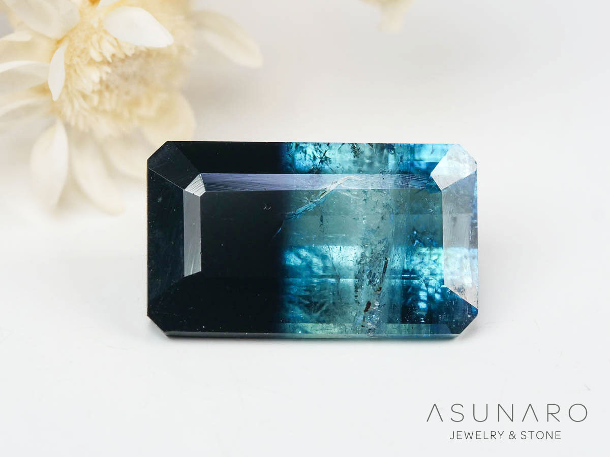 バイカラートルマリン 　エメラルドカット　アフガニスタン産 　3.32ct【250205-2771】
