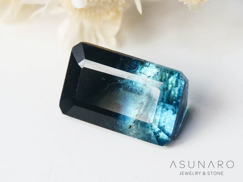 バイカラートルマリン 　エメラルドカット　アフガニスタン産 　3.32ct【250205-2771】