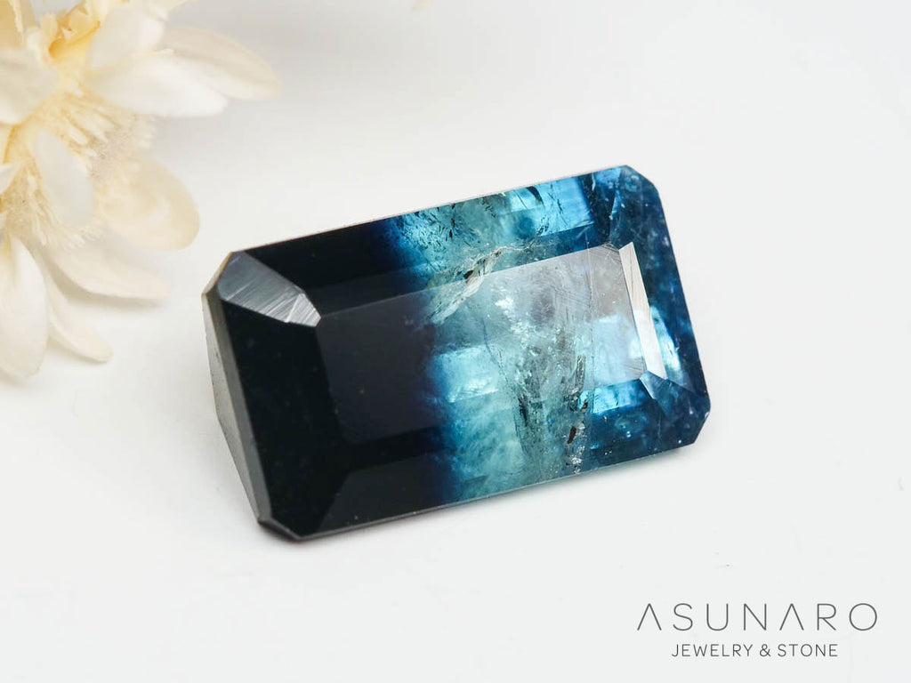 バイカラートルマリン 　エメラルドカット　アフガニスタン産 　3.32ct【250205-2771】