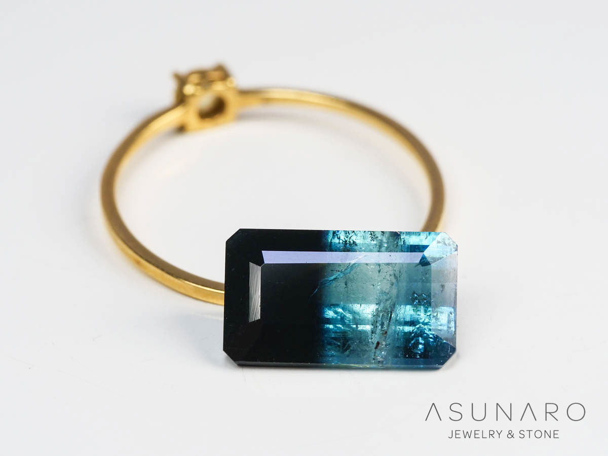 バイカラートルマリン 　エメラルドカット　アフガニスタン産 　3.32ct【250205-2771】