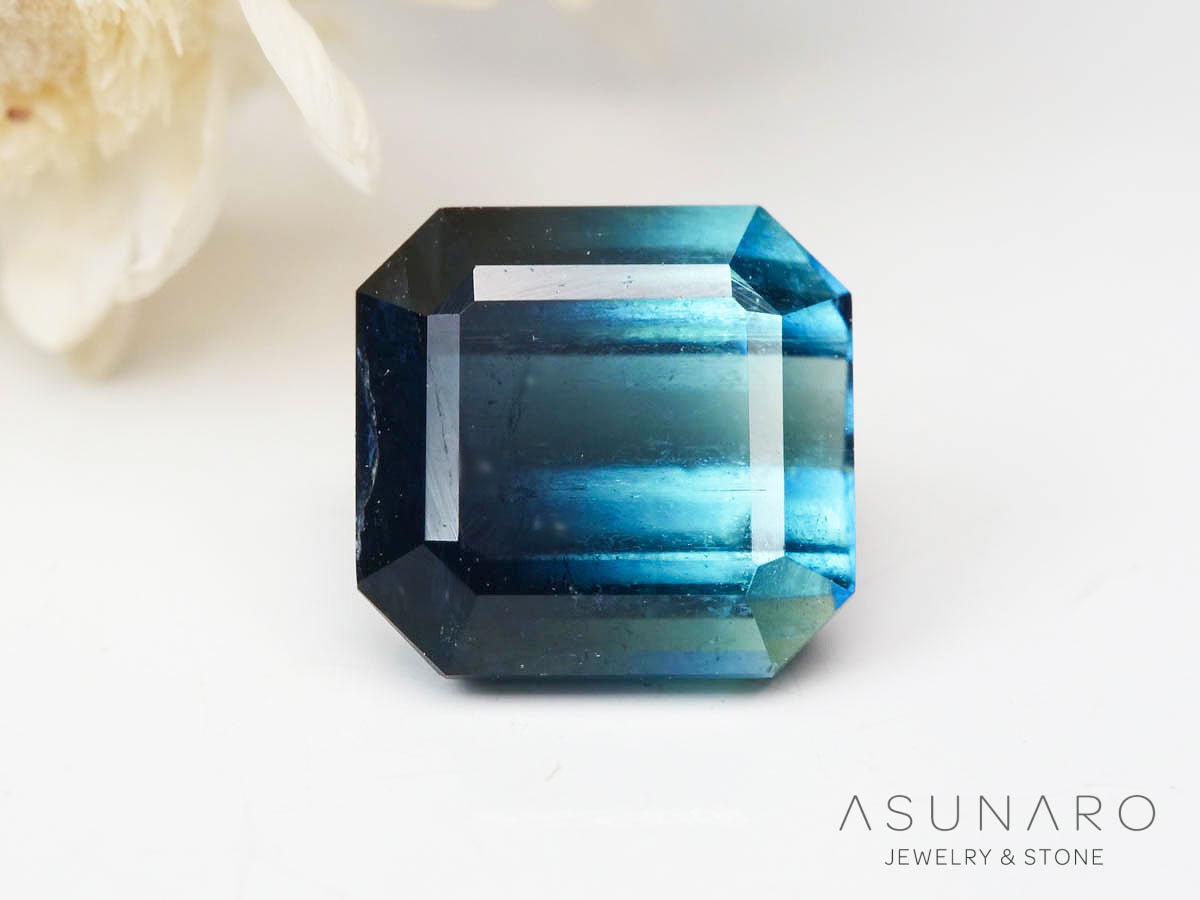 バイカラートルマリン 　エメラルドカット　アフガニスタン産 　0.96ct【250205-2772】