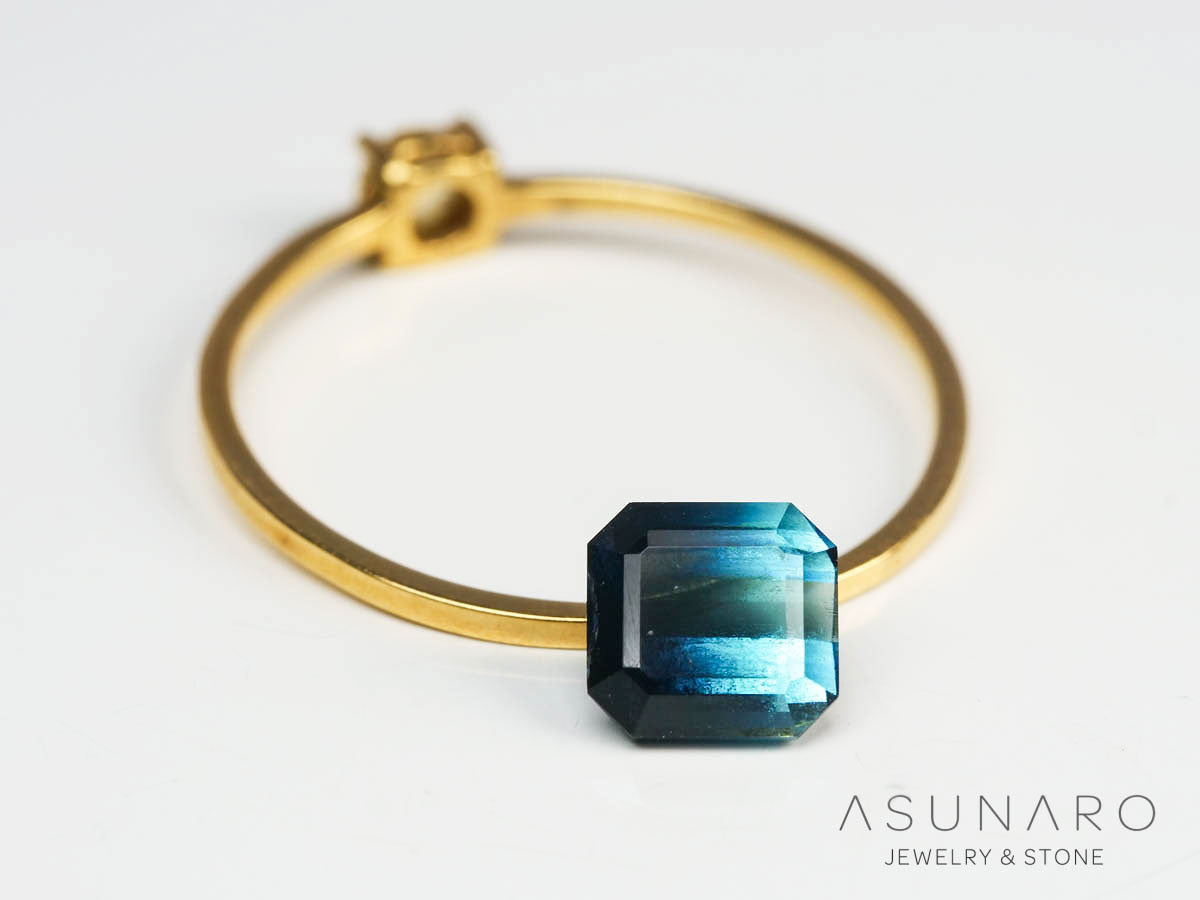 バイカラートルマリン 　エメラルドカット　アフガニスタン産 　0.96ct【250205-2772】