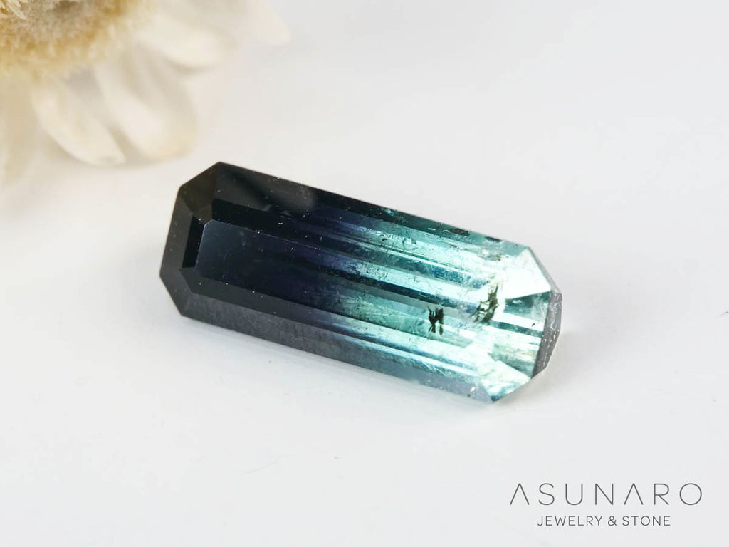 バイカラートルマリン 　エメラルドカット　アフガニスタン産 　0.98ct【250205-2775】