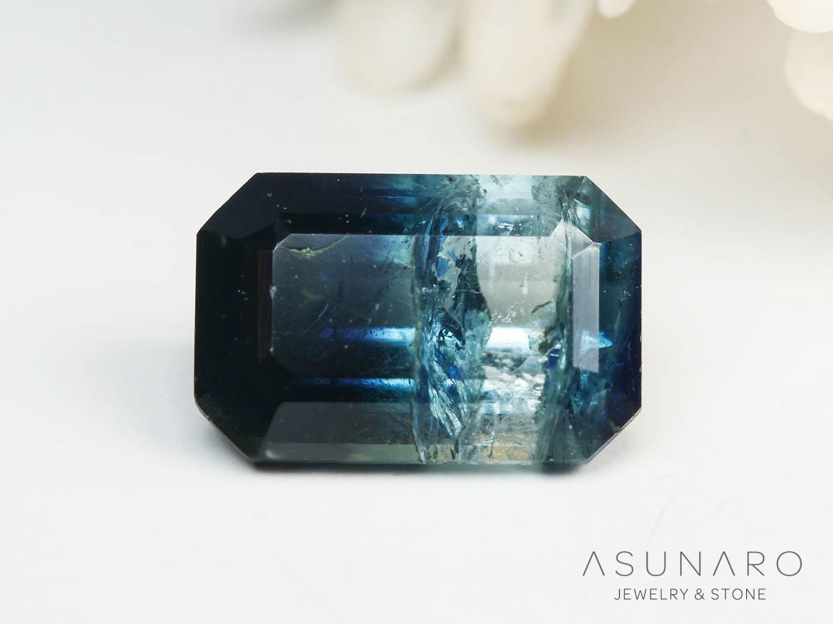 バイカラートルマリン 　エメラルドカット　アフガニスタン産 　0.95ct【250205-2776】