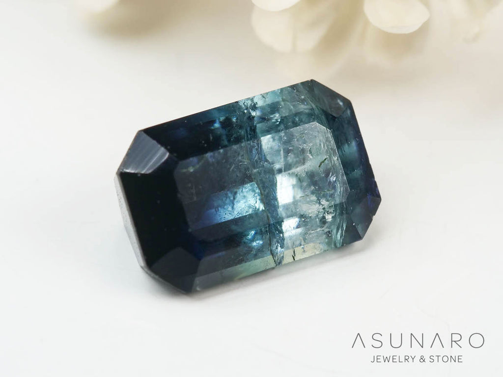 バイカラートルマリン 　エメラルドカット　アフガニスタン産 　0.95ct【250205-2776】