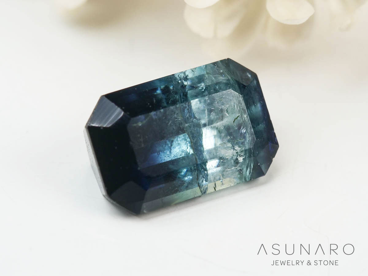 バイカラートルマリン 　エメラルドカット　アフガニスタン産 　0.95ct【250205-2776】