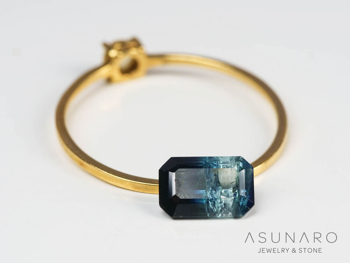 バイカラートルマリン 　エメラルドカット　アフガニスタン産 　0.95ct【250205-2776】