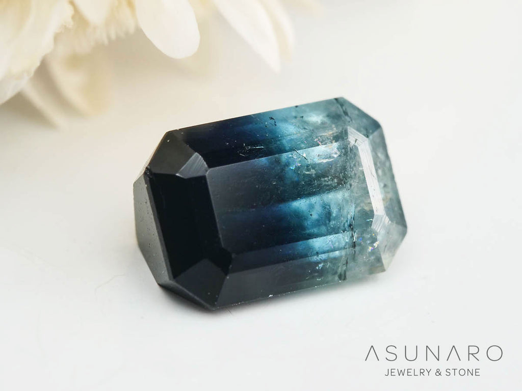 バイカラートルマリン 　エメラルドカット　アフガニスタン産 　1.27ct【250205-2778】