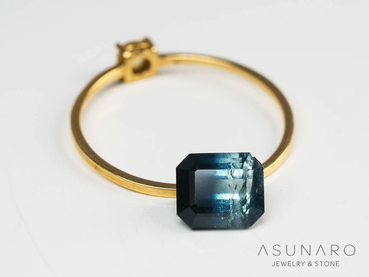 バイカラートルマリン 　エメラルドカット　アフガニスタン産 　1.45ct【250205-2779】