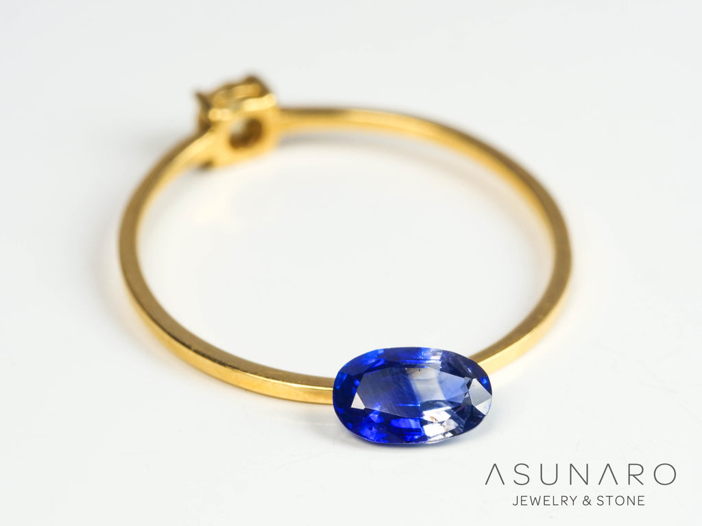 バイカラーサファイア 　オーバルカット　 スリランカ産　0.51ct【250210-2802】