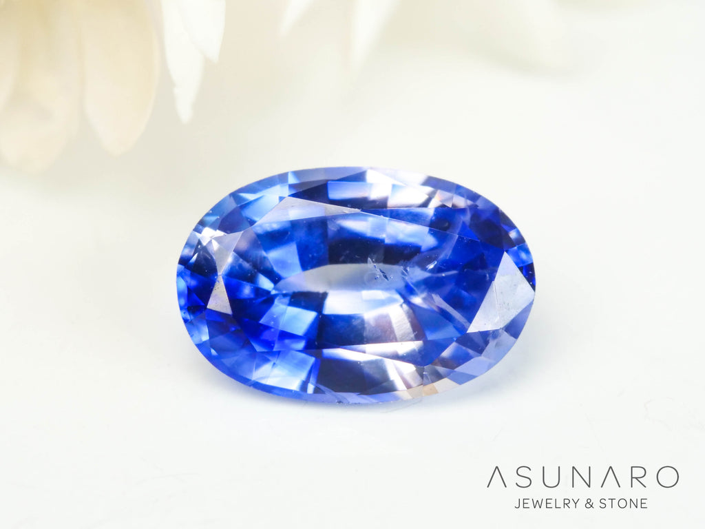 バイカラーサファイア 　オーバルカット　 スリランカ産　0.52ct【250210-2804】