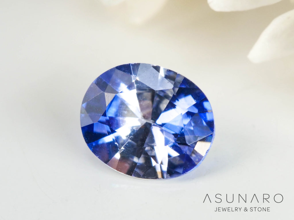 バイカラーサファイア 　オーバルカット　 スリランカ産　0.36ct【250210-2807】