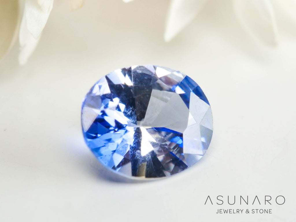 バイカラーサファイア 　オーバルカット　 スリランカ産　0.36ct【250210-2807】