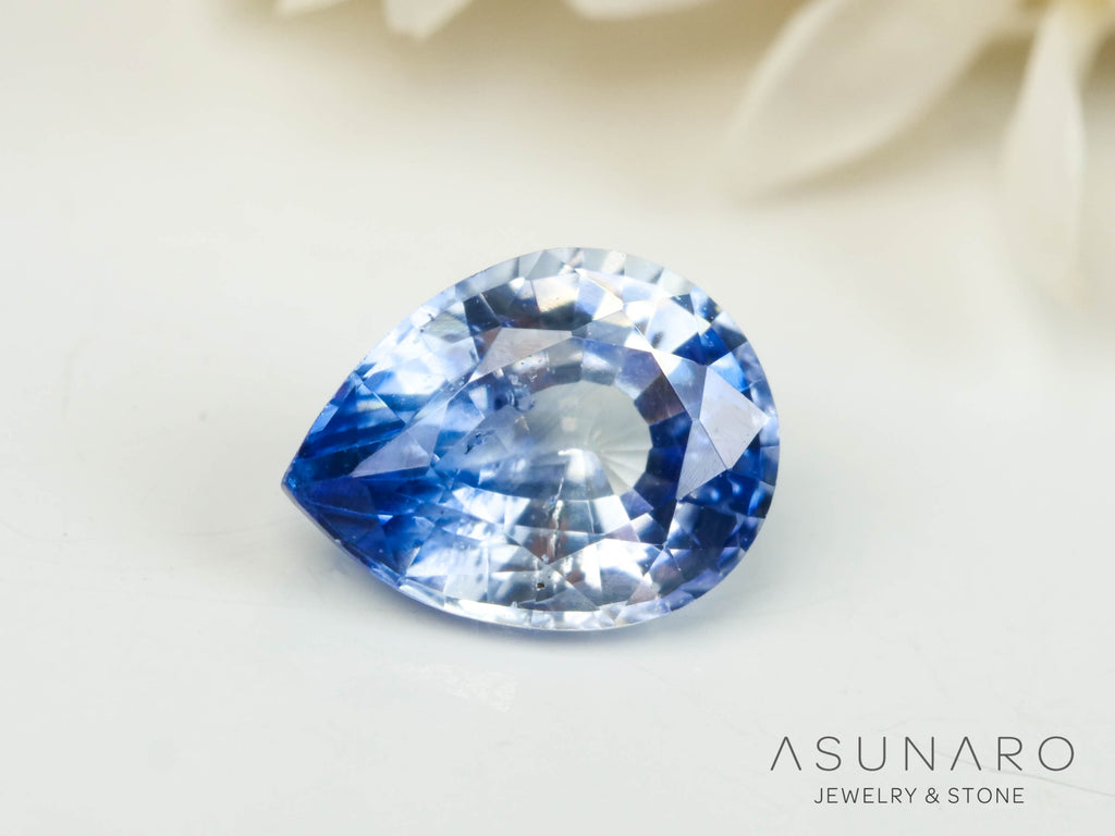 バイカラーサファイア  ペアシェイプ　スリランカ産　0.36ct【250210-2811】