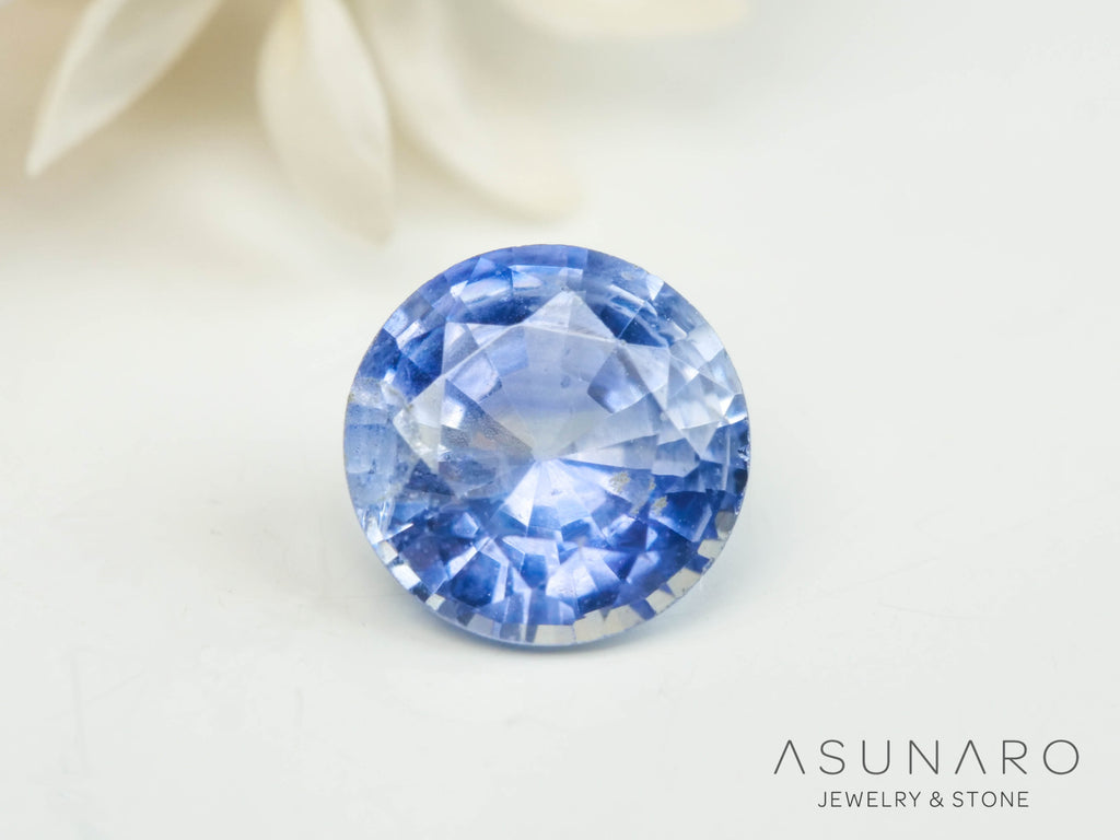 バイカラーサファイア  ラウンドカット　スリランカ産　0.38ct【250210-2815】