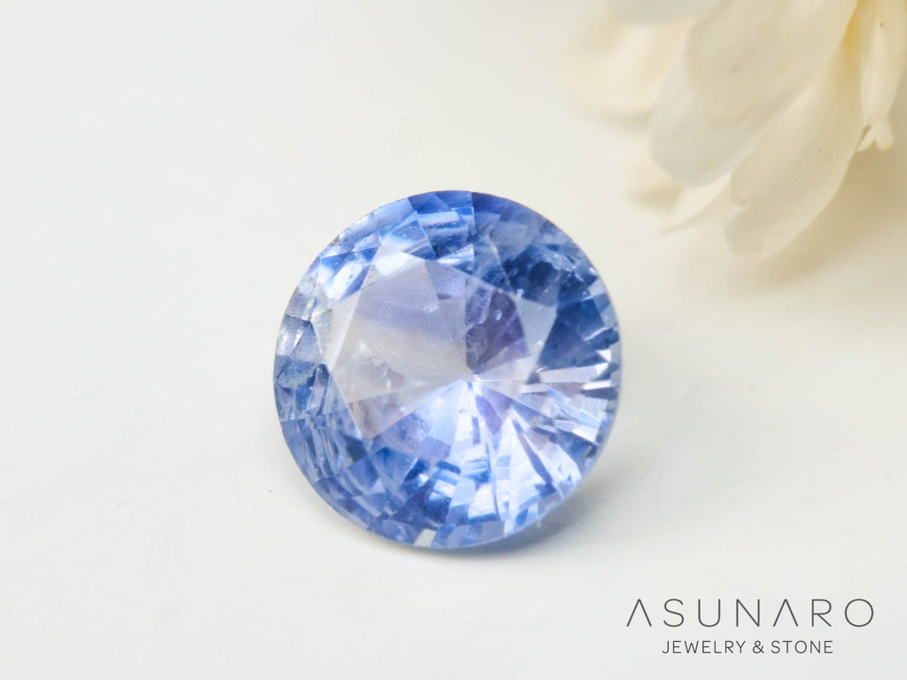 バイカラーサファイア  ラウンドカット　スリランカ産　0.38ct【250210-2815】