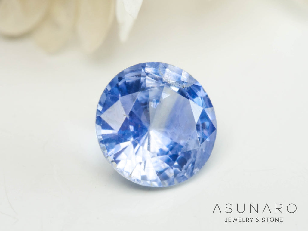 バイカラーサファイア  ラウンドカット　スリランカ産　0.38ct【250210-2815】