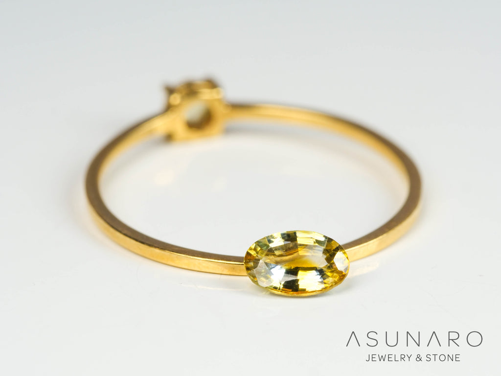 バイカラーサファイア 　オーバルカット　 スリランカ産　0.36ct【250210-2817】