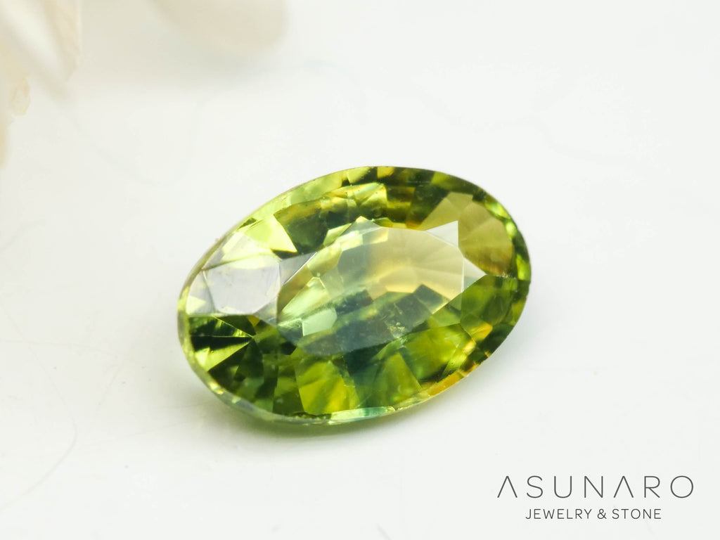 バイカラーサファイア 　オーバルカット　 スリランカ産　0.29ct【250210-2818】