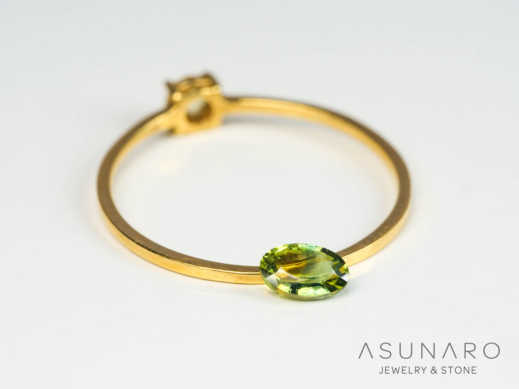 バイカラーサファイア 　オーバルカット　 スリランカ産　0.29ct【250210-2818】