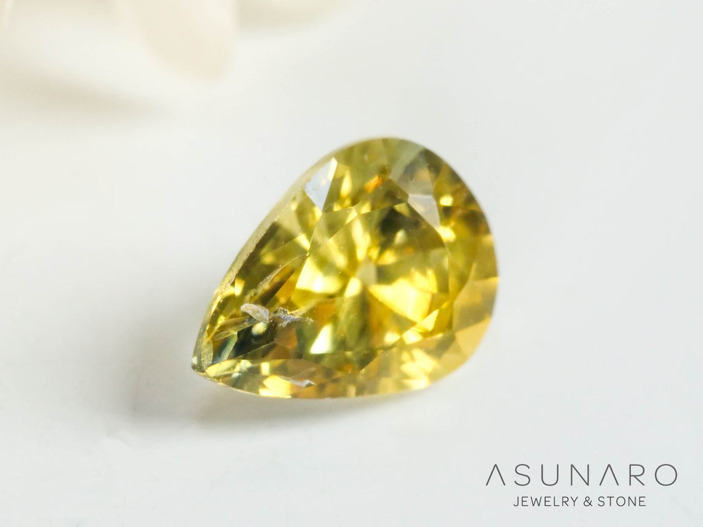 バイカラーサファイア 　ペアシェイプ　 スリランカ産　0.28ct【250210-2819】