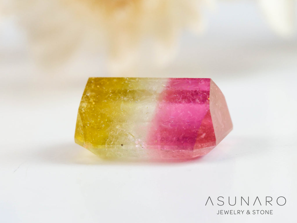 パーティーカラードトルマリン　エメラルドカット　アフガニスタン産　0.84ct【250313-2790】