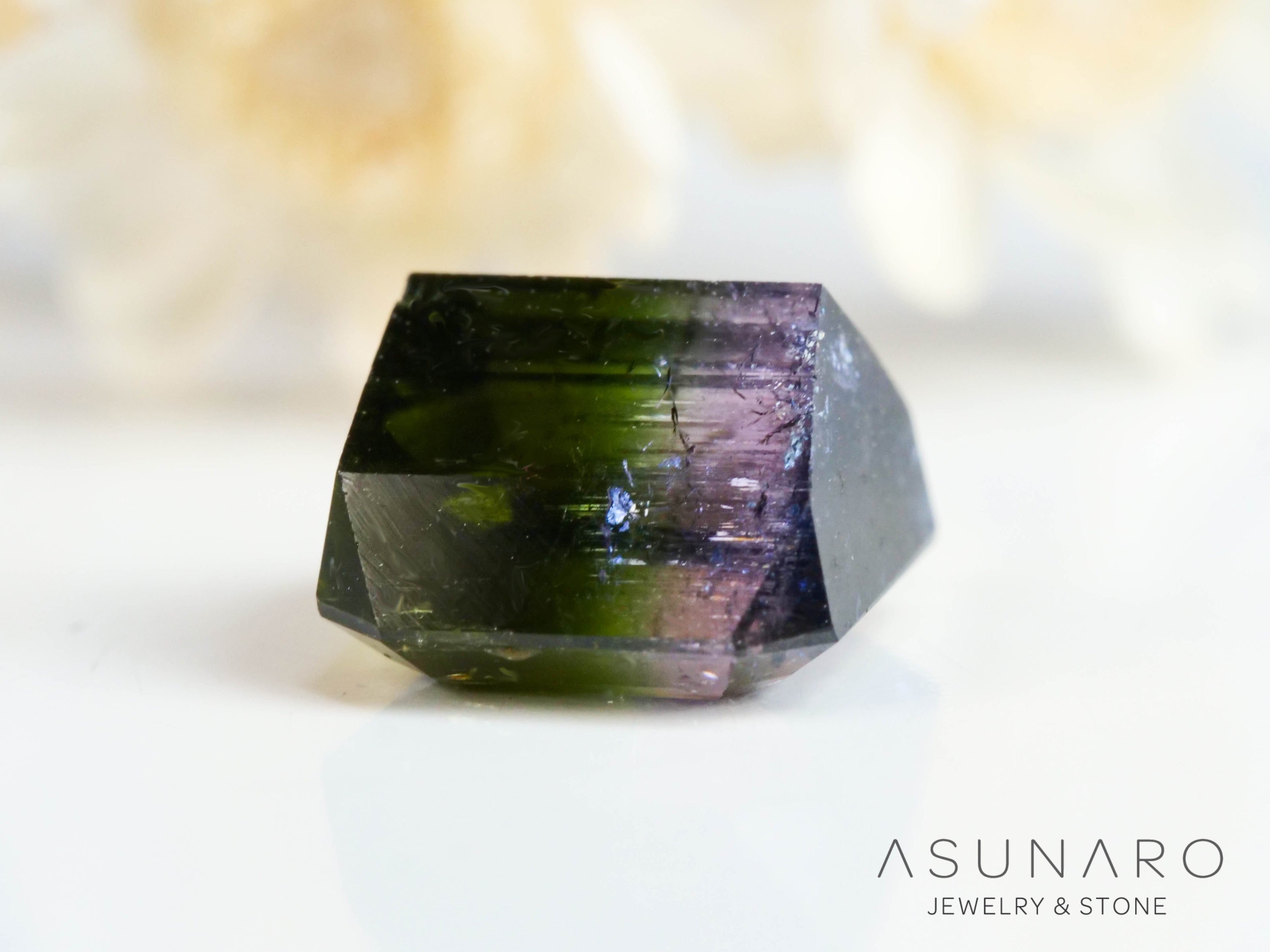 パーティーカラードトルマリン　エメラルドカット　アフガニスタン産　2.11ct【250313-2793】