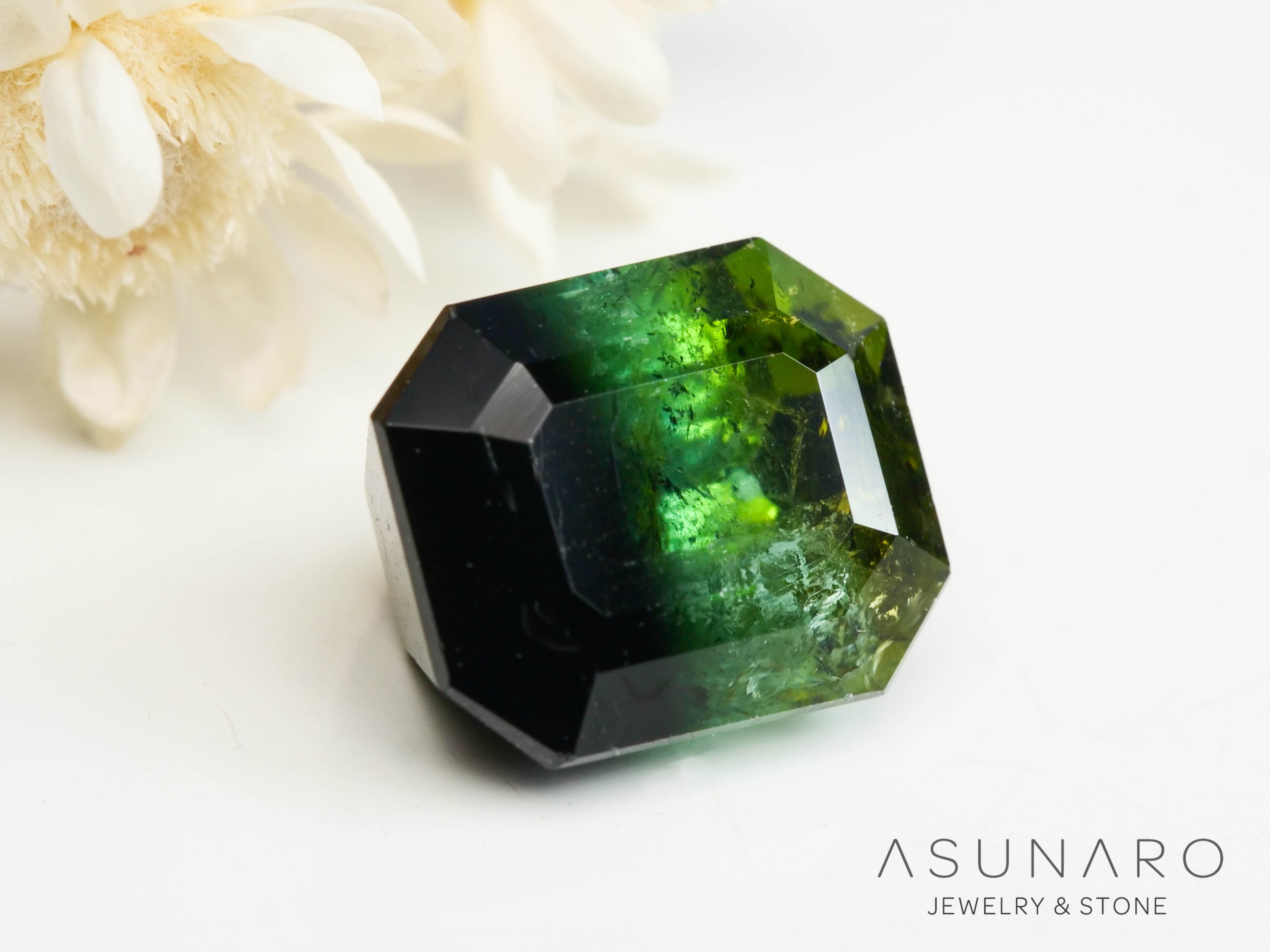 パーティーカラードトルマリン　エメラルドカット　アフガニスタン産　3.00ct【250313-2794】