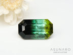 パーティーカラードトルマリン　エメラルドカット　アフガニスタン産　1.25ct【250313-2796】