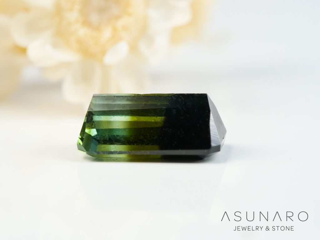 パーティーカラードトルマリン　エメラルドカット　アフガニスタン産　1.31ct【250313-2798】