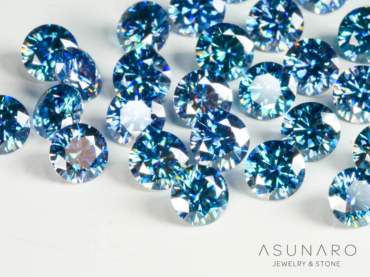 【4時間限定ゲリラ販売】抜群のテリ感💎✨ブルーモアッサナイト ラウンドカット 4mm【ltd2502032】特別販売