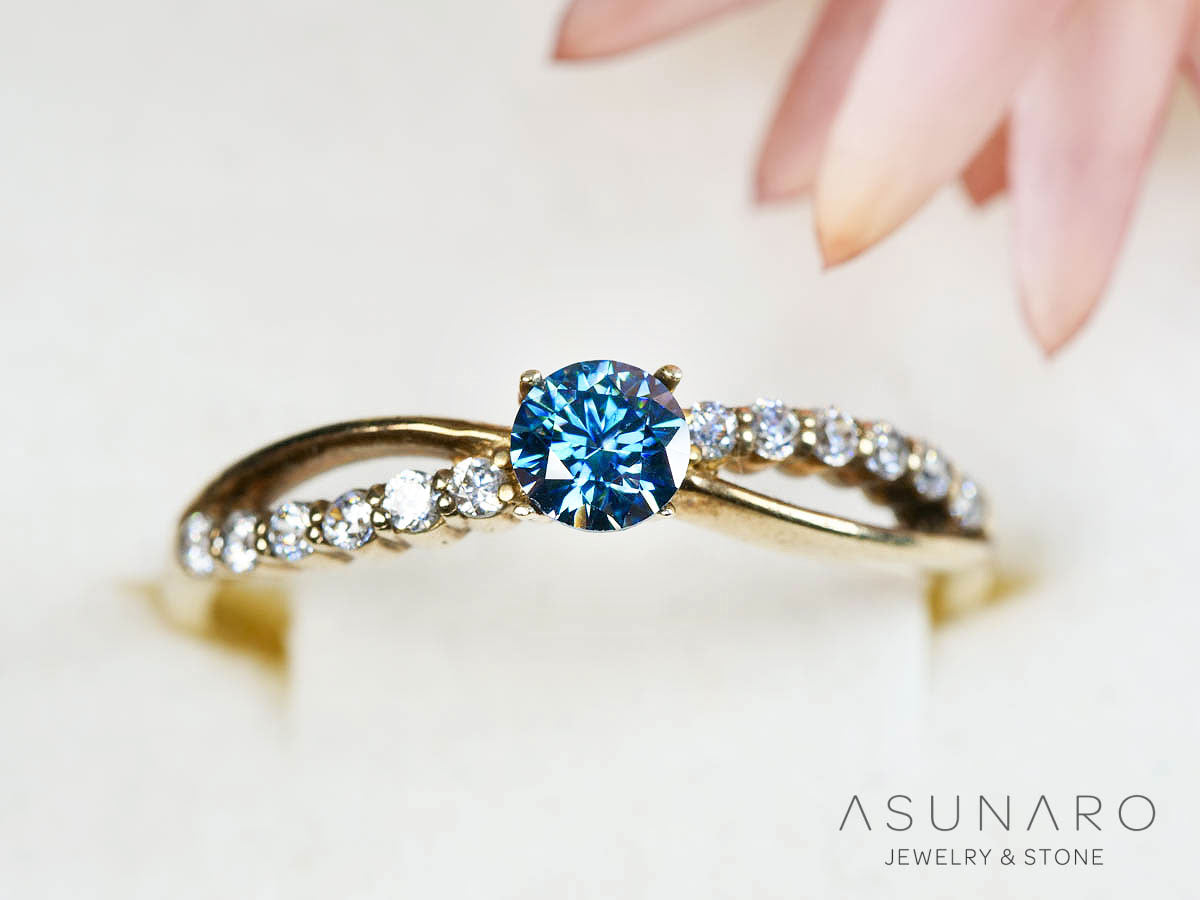 【4時間限定ゲリラ販売】抜群のテリ感💎✨ブルーモアッサナイト ラウンドカット 4mm【ltd2502032】特別販売