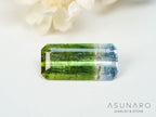 パーティーカラードトルマリン　エメラルドカット　アフガニスタン産　0.71ct【250409-2841】